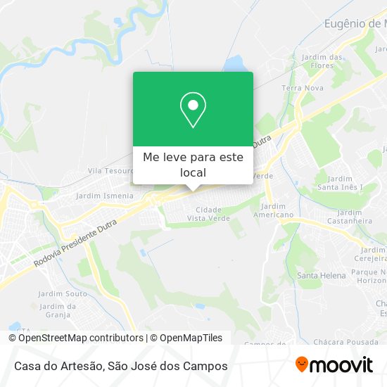 Casa do Artesão mapa