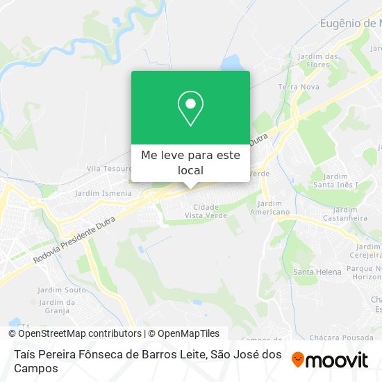 Taís Pereira Fônseca de Barros Leite mapa