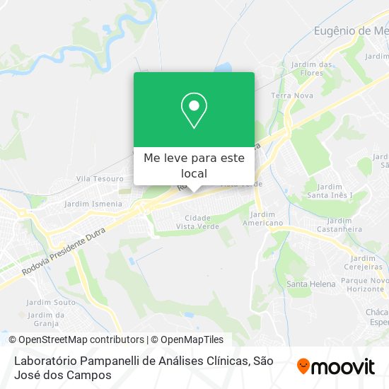 Laboratório Pampanelli de Análises Clínicas mapa