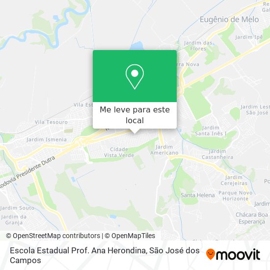 Escola Estadual Prof. Ana Herondina mapa