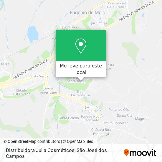 Distribuidora Julia Cosméticos mapa