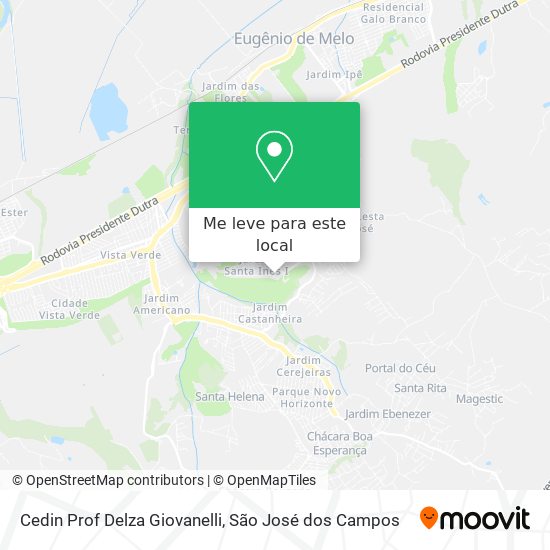 Cedin Prof Delza Giovanelli mapa
