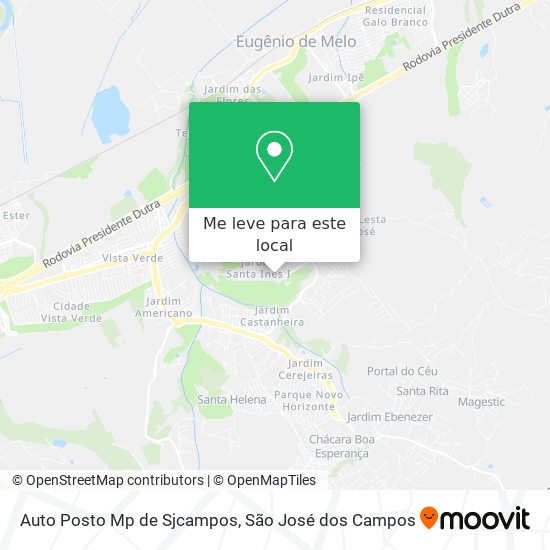 Auto Posto Mp de Sjcampos mapa