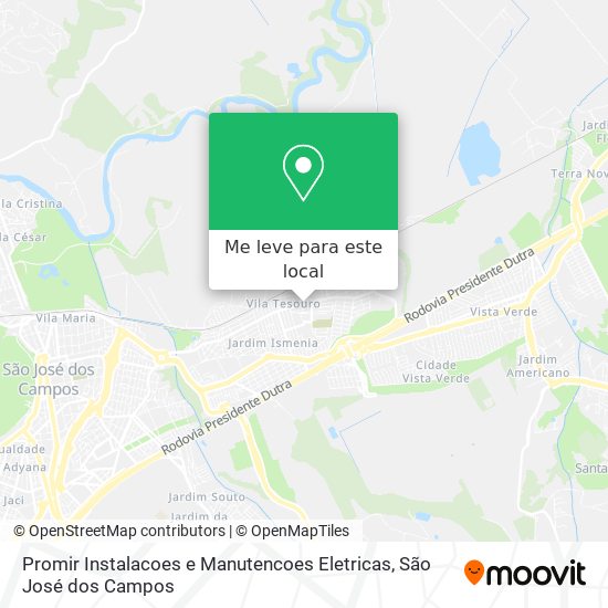 Promir Instalacoes e Manutencoes Eletricas mapa