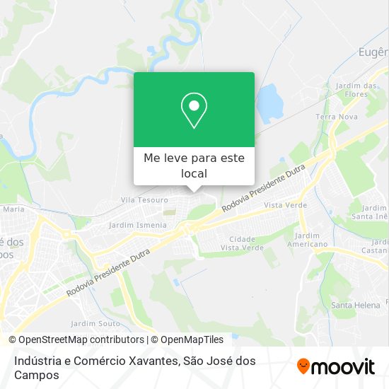 Indústria e Comércio Xavantes mapa