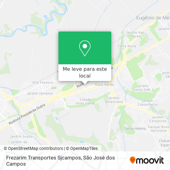 Frezarim Transportes Sjcampos mapa