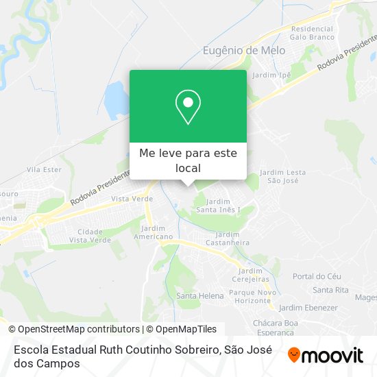 Escola Estadual Ruth Coutinho Sobreiro mapa