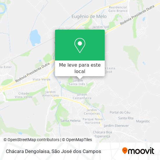 Chácara Dengolaisa mapa