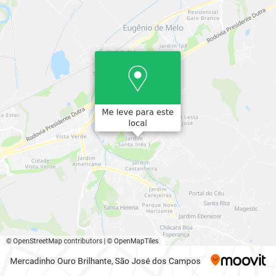 Mercadinho Ouro Brilhante mapa