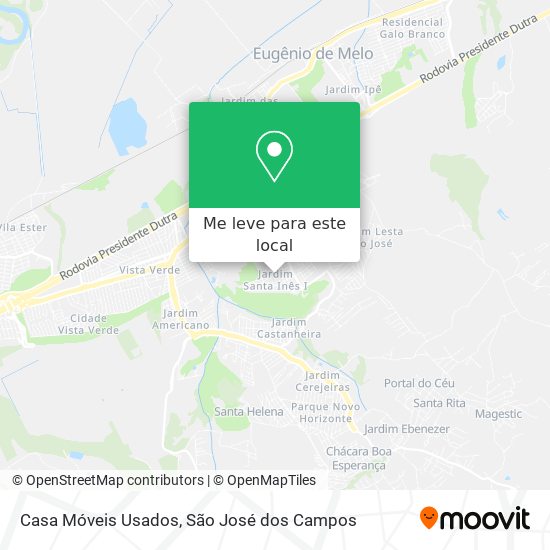 Casa Móveis Usados mapa