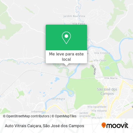 Auto Vitrais Caiçara mapa