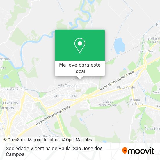 Sociedade Vicentina de Paula mapa