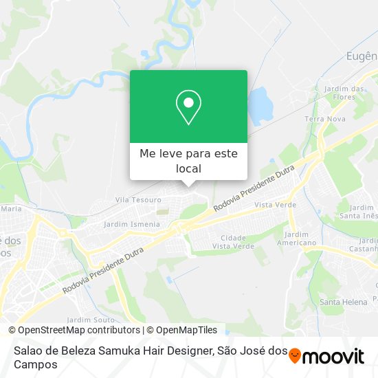 Salao de Beleza Samuka Hair Designer mapa