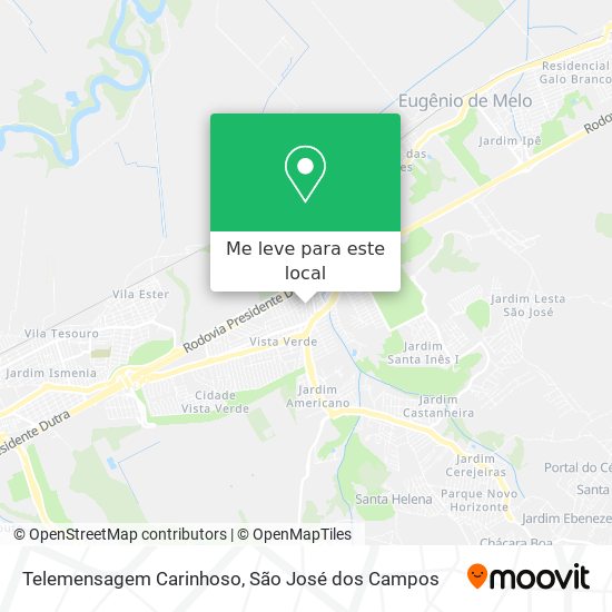 Telemensagem Carinhoso mapa
