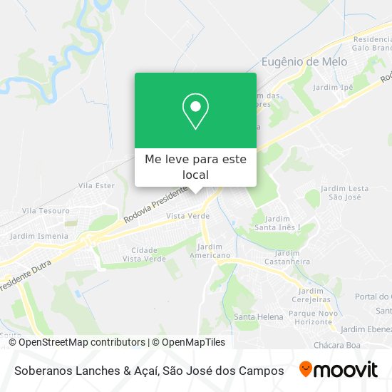 Soberanos Lanches & Açaí mapa