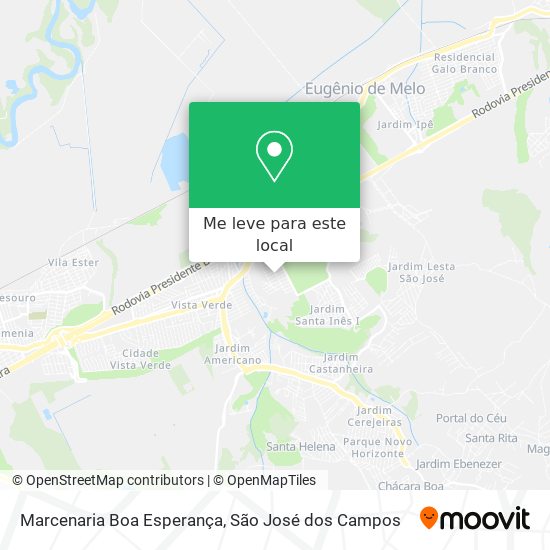 Marcenaria Boa Esperança mapa