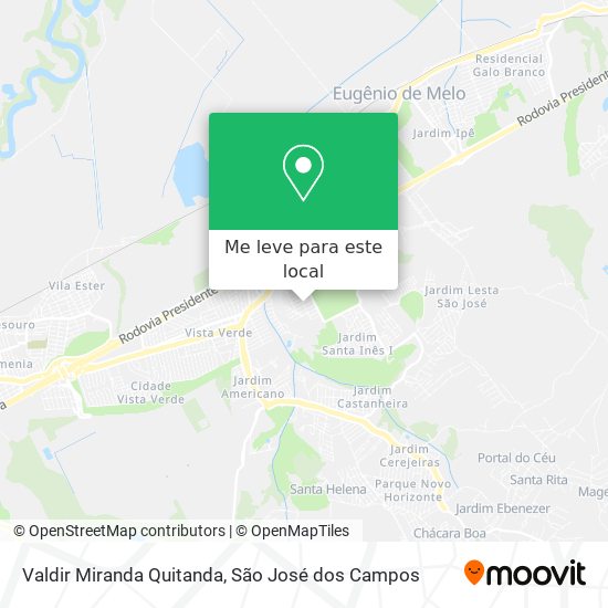 Valdir Miranda Quitanda mapa