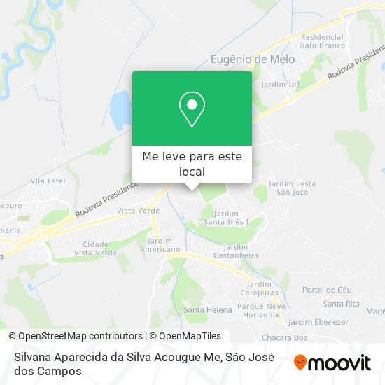 Silvana Aparecida da Silva Acougue Me mapa