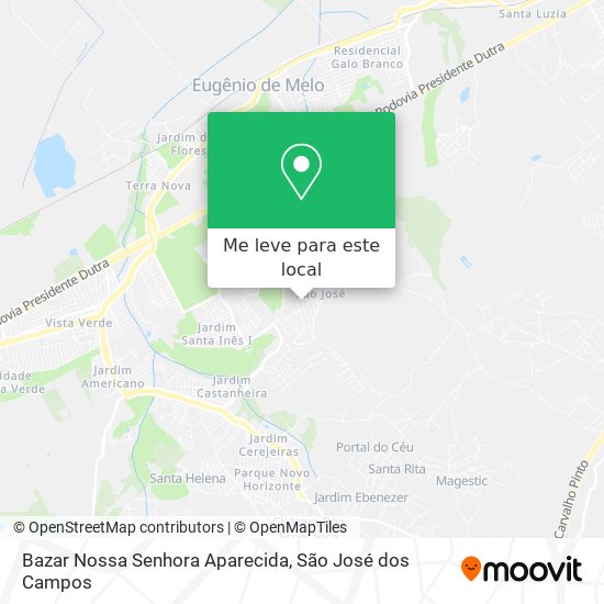 Bazar Nossa Senhora Aparecida mapa