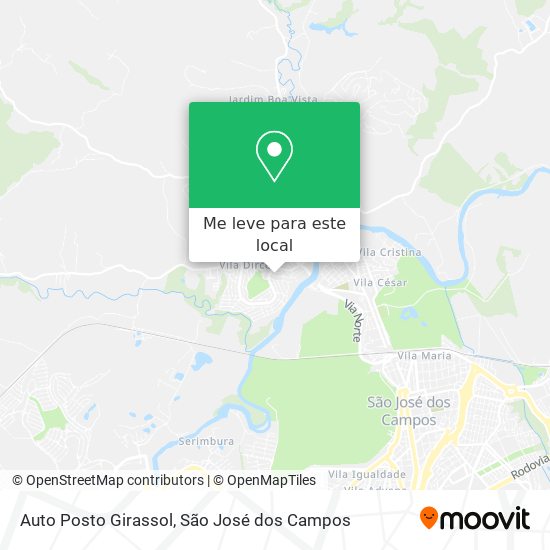 Auto Posto Girassol mapa