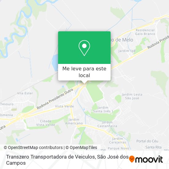 Transzero Transportadora de Veiculos mapa