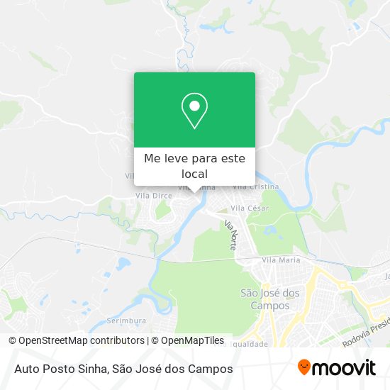 Auto Posto Sinha mapa