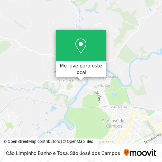 Cão Limpinho Banho e Tosa mapa