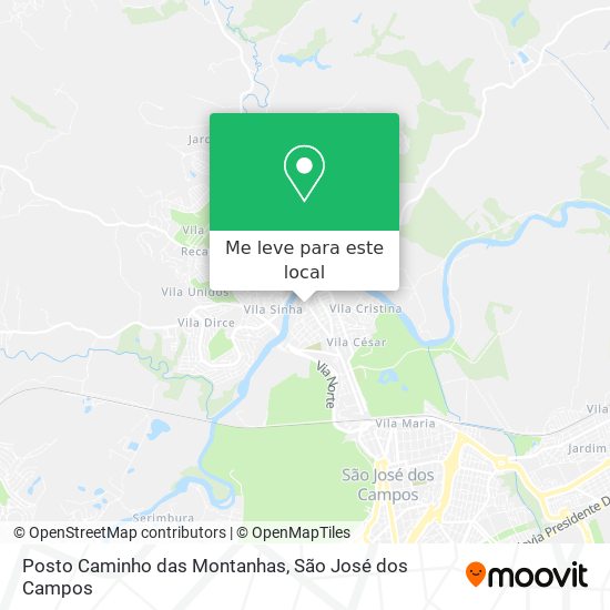 Posto Caminho das Montanhas mapa