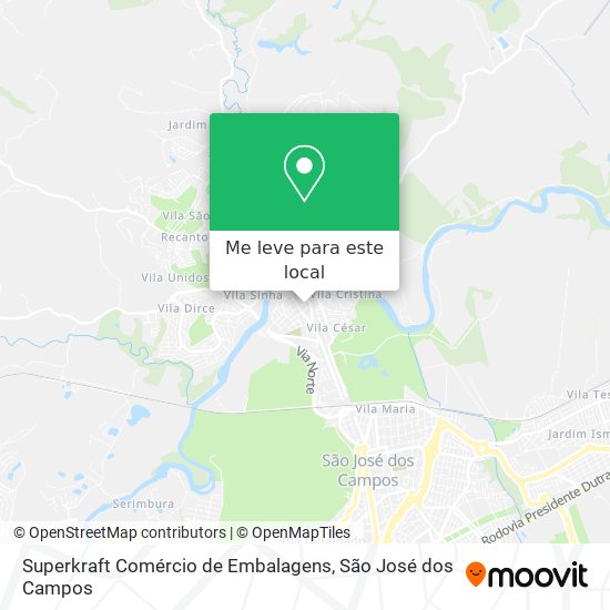 Superkraft Comércio de Embalagens mapa