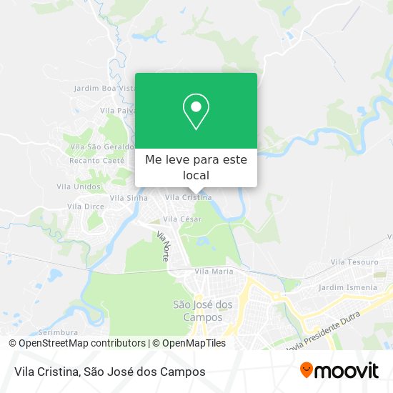 Vila Cristina mapa