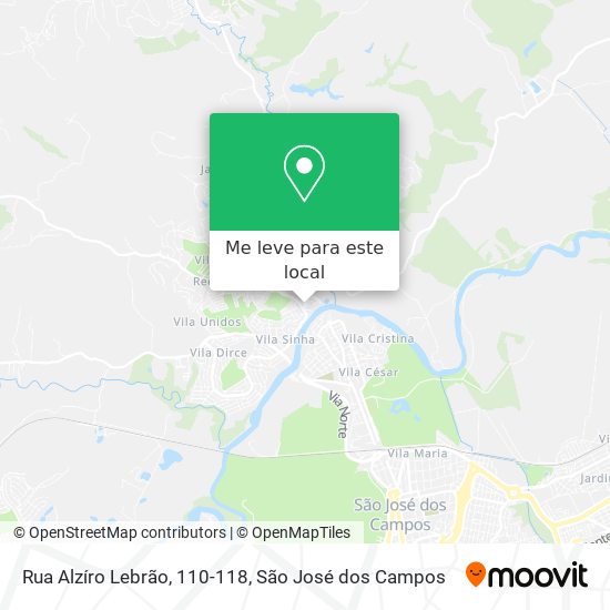 Rua Alzíro Lebrão, 110-118 mapa