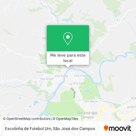 Escolinha de Futebol Urn mapa