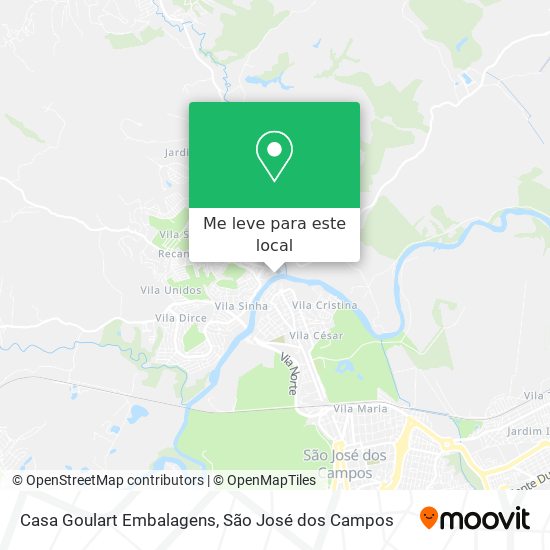 Casa Goulart Embalagens mapa
