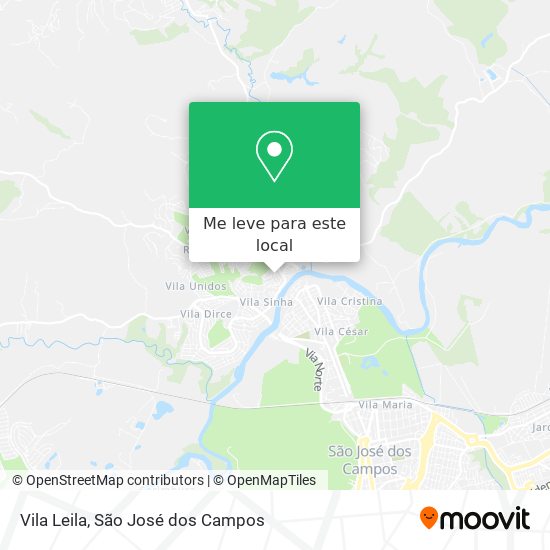 Vila Leila mapa