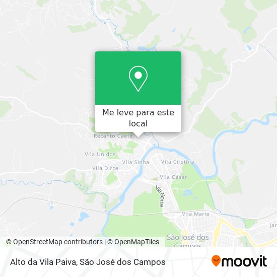 Alto da Vila Paiva mapa