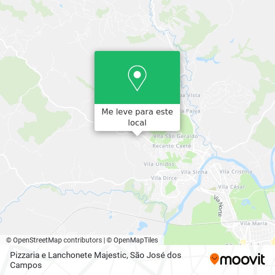 Pizzaria e Lanchonete Majestic mapa
