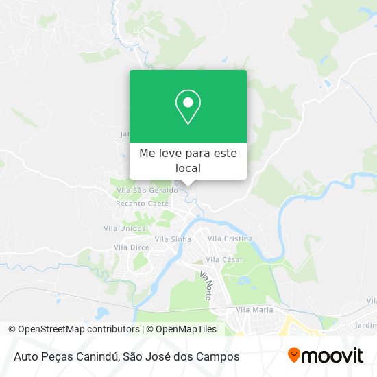 Auto Peças Canindú mapa