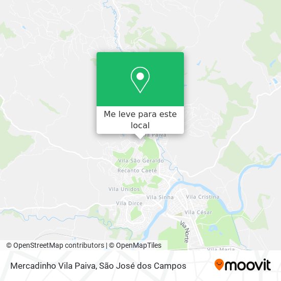 Mercadinho Vila Paiva mapa