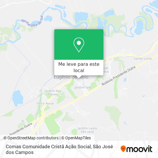 Comas Comunidade Cristã Ação Social mapa