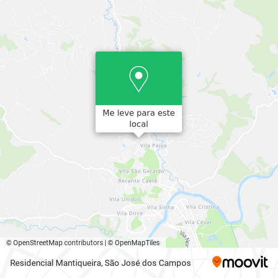 Residencial Mantiqueira mapa