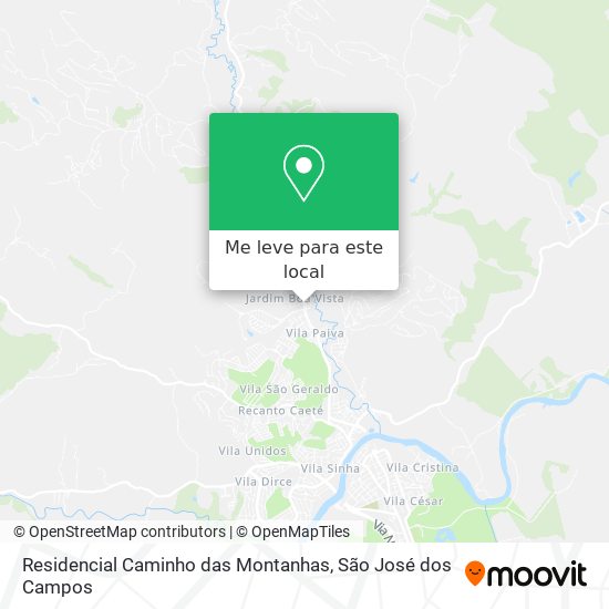 Residencial Caminho das Montanhas mapa