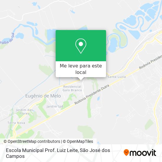 Escola Municipal Prof. Luiz Leite mapa