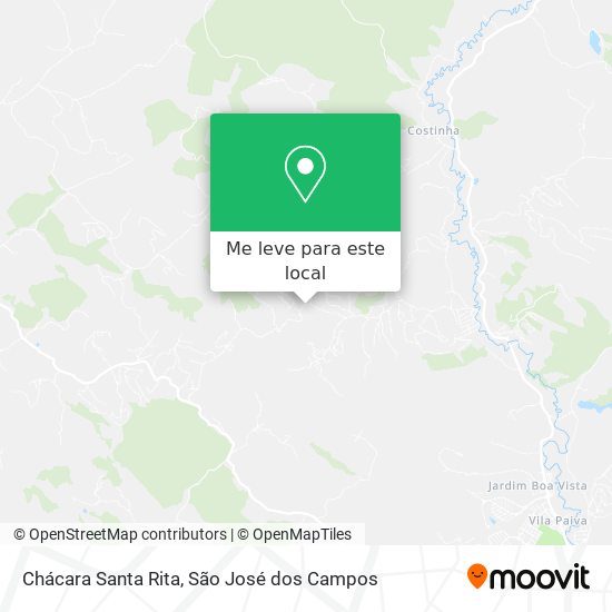 Chácara Santa Rita mapa