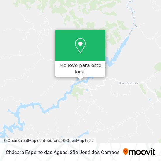 Chácara Espelho das Águas mapa