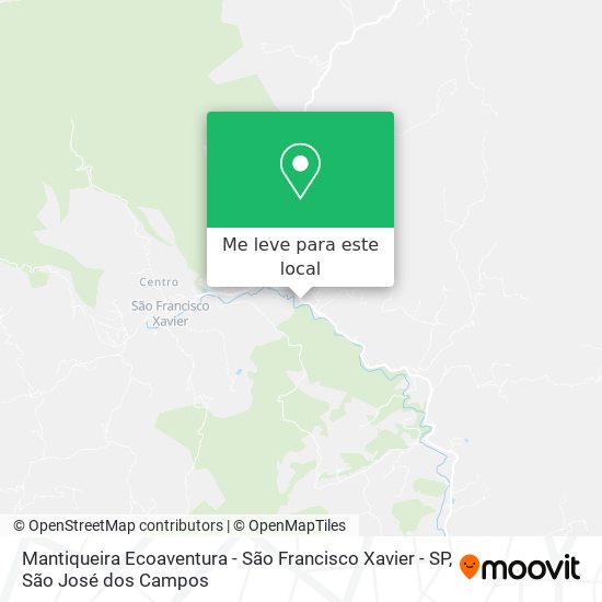 Mantiqueira Ecoaventura - São Francisco Xavier - SP mapa