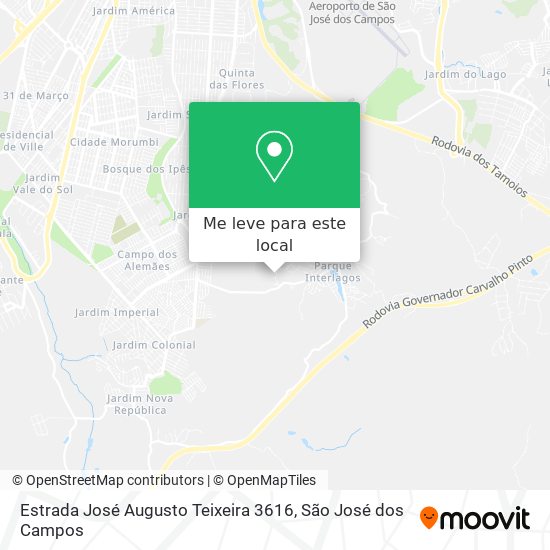 Estrada José Augusto Teixeira 3616 mapa