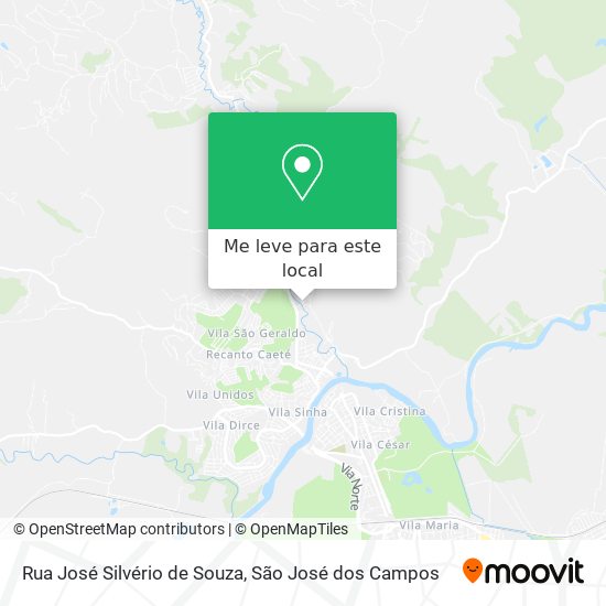 Rua José Silvério de Souza mapa