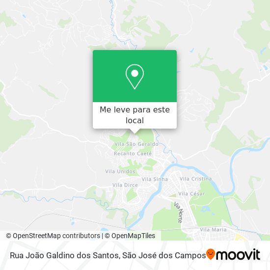 Rua João Galdino dos Santos mapa