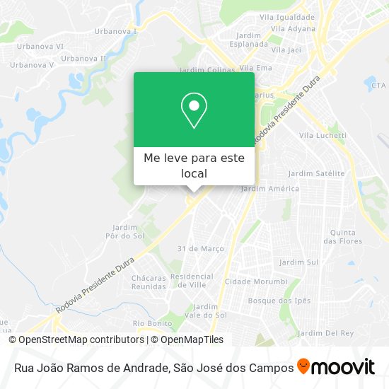 Rua João Ramos de Andrade mapa