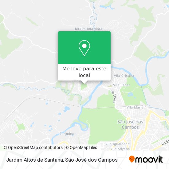 Jardim Altos de Santana mapa